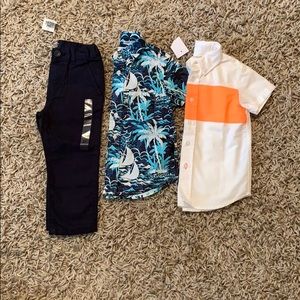 2T Bundle Carter Pants 2 Short Sleeve Button Dwn